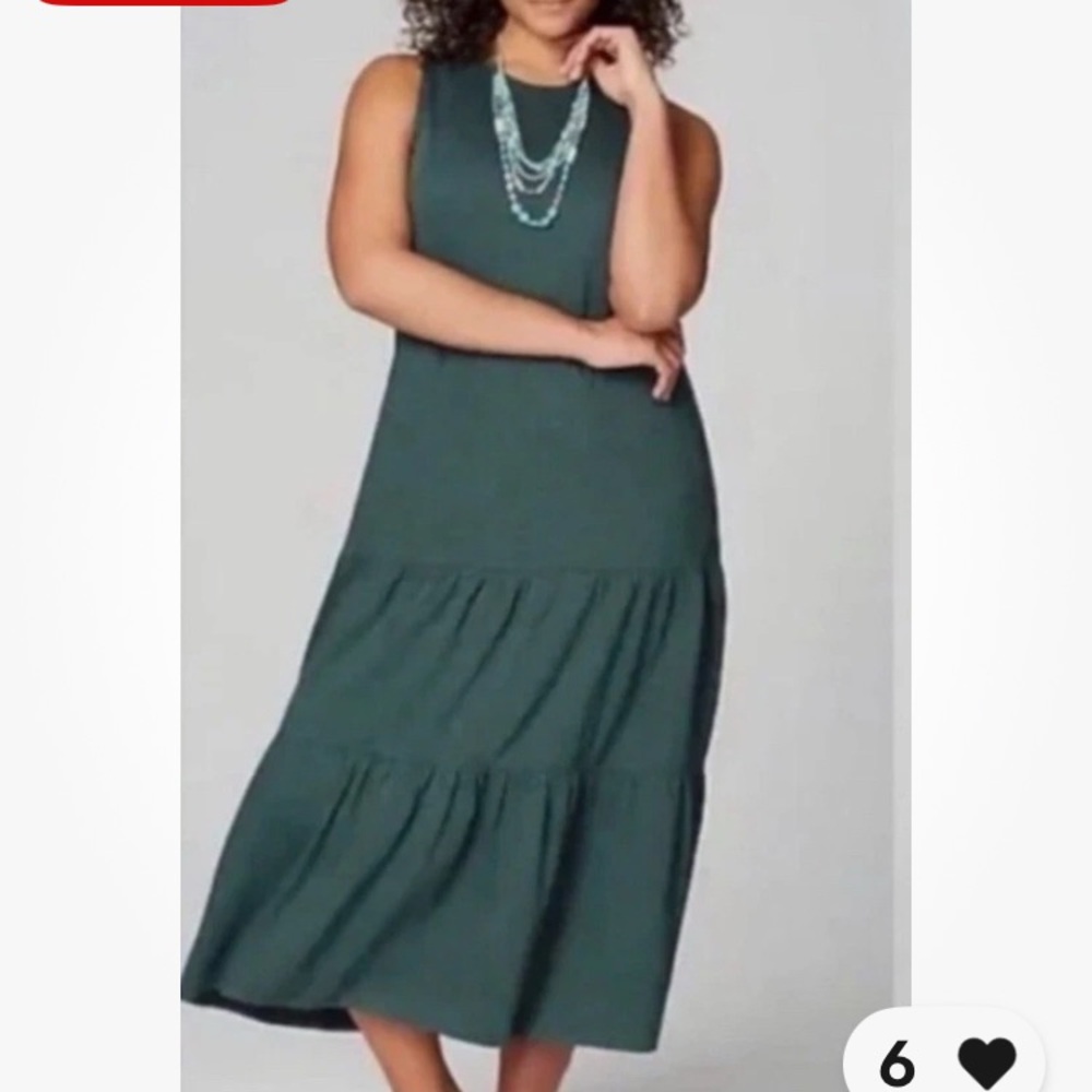 J. Jill Green Midi Dress